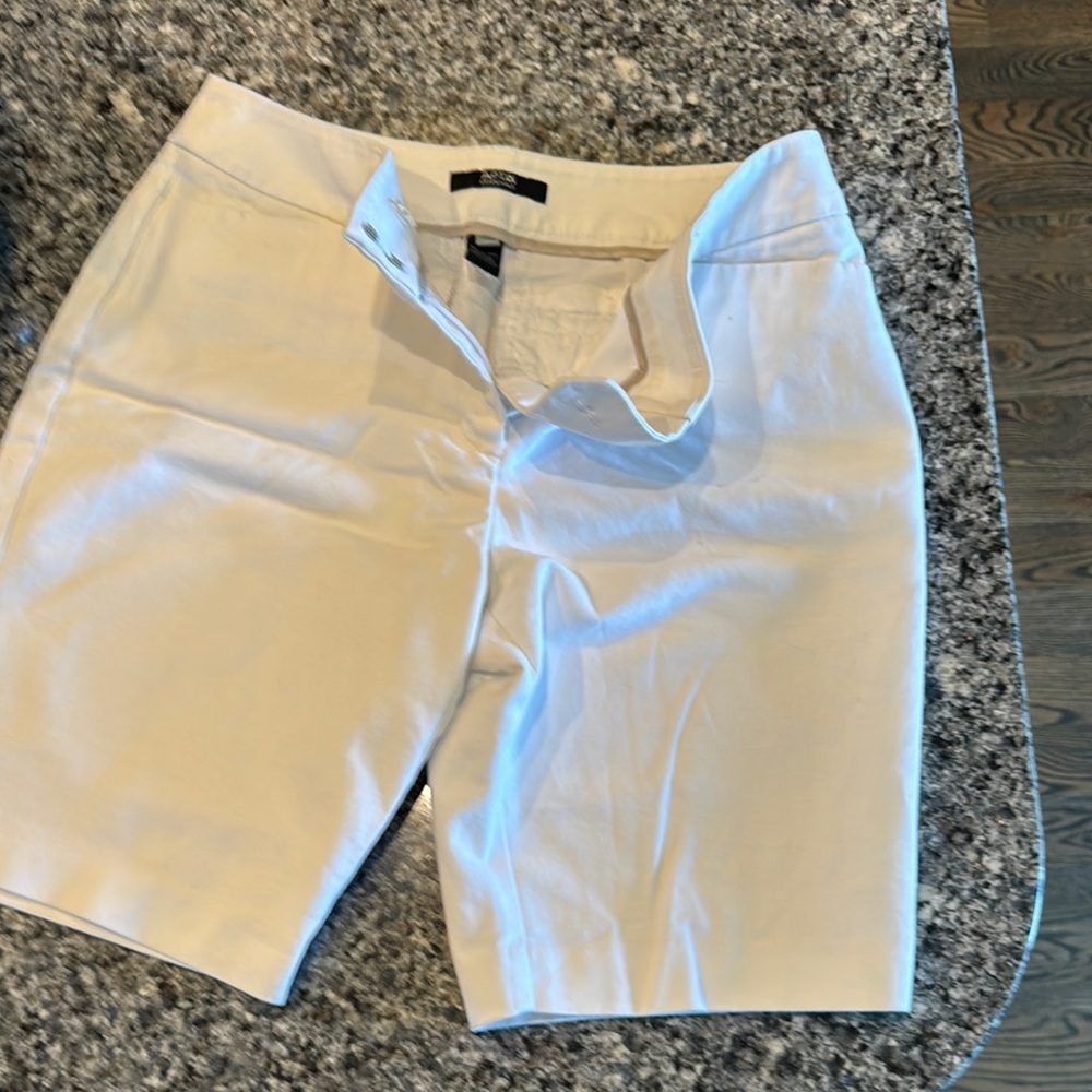 Apt. 9 white Bermuda Shorts Tailored Cotton-Blend